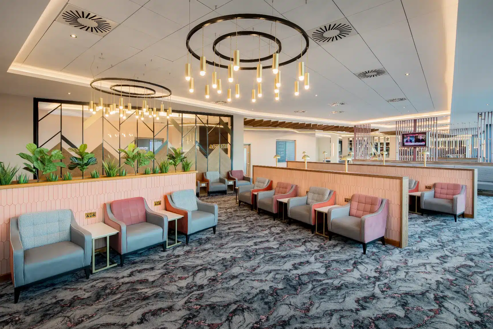 DV8 DESIGNS AWARD WINNING INTERIOR DESIGN COMMERCIAL INTERIOR DESIGNERS HOSPITALITY INTERIOR DESIGNERS LEE BIRCHALL INTERIOR DESIGN SPEAKER INTERIOR DESIGN CONSULTANT WARRINGTON INTERIOR DESIGNER CHESHIRE INTERIOR DESIGNERS NORTHWEST INTERIOR DESIGNERS UK INTERIOR DESIGNERS TRANSFORMING PLACES ENHANCING SPACES ASPIRE AIRPORT LOUNGE BELFAST